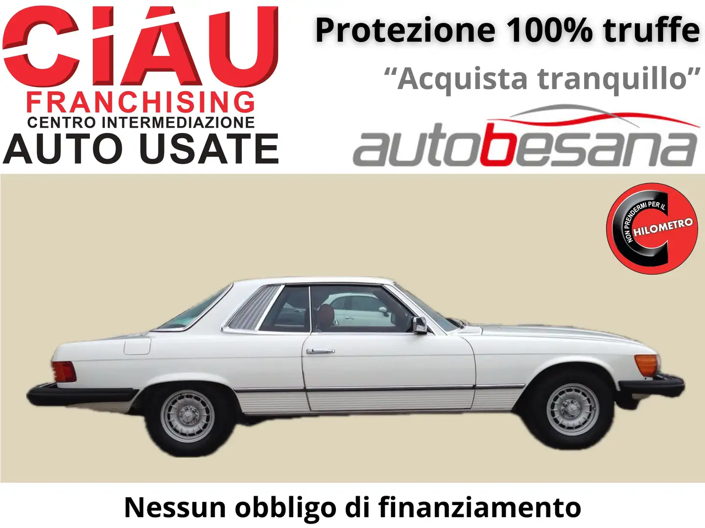 Mercedes-Benz SL 380 Coupe Alb - 1