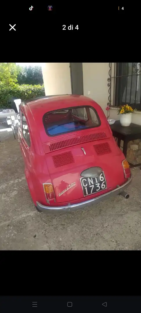 Fiat Cinquecento Fiat 500 f epoca 1967 in buone condizioni Rouge - 2