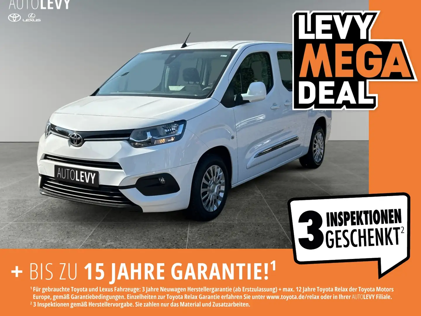 Toyota Proace City Verso 1.5 D-4D L2 +CarPlay+PDC+USB+ Blanc - 1