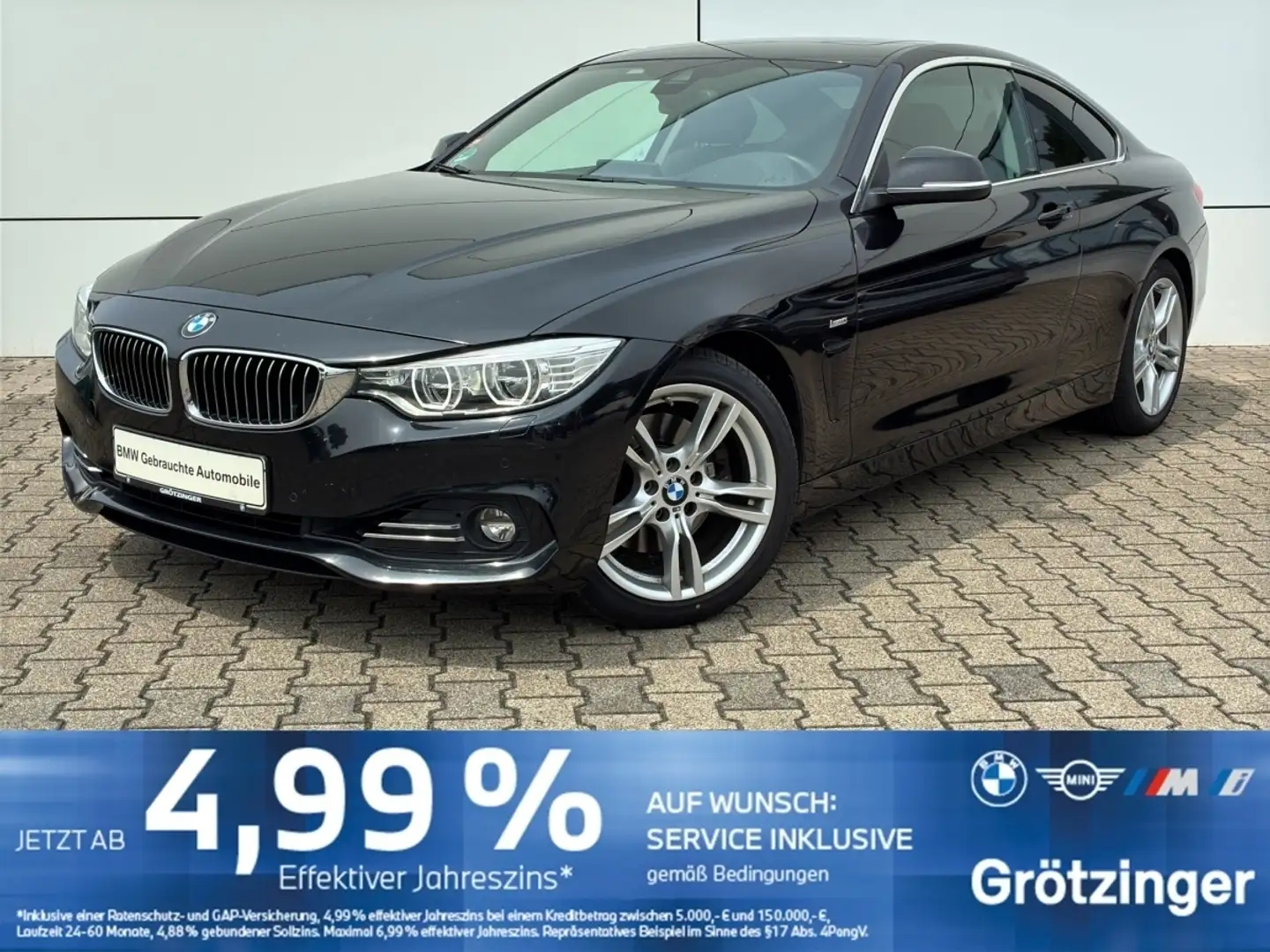 BMW 428 i Coupe Luxury Line Navi+AHK+SHZ+PDC+GRA+HUD Schwarz - 1