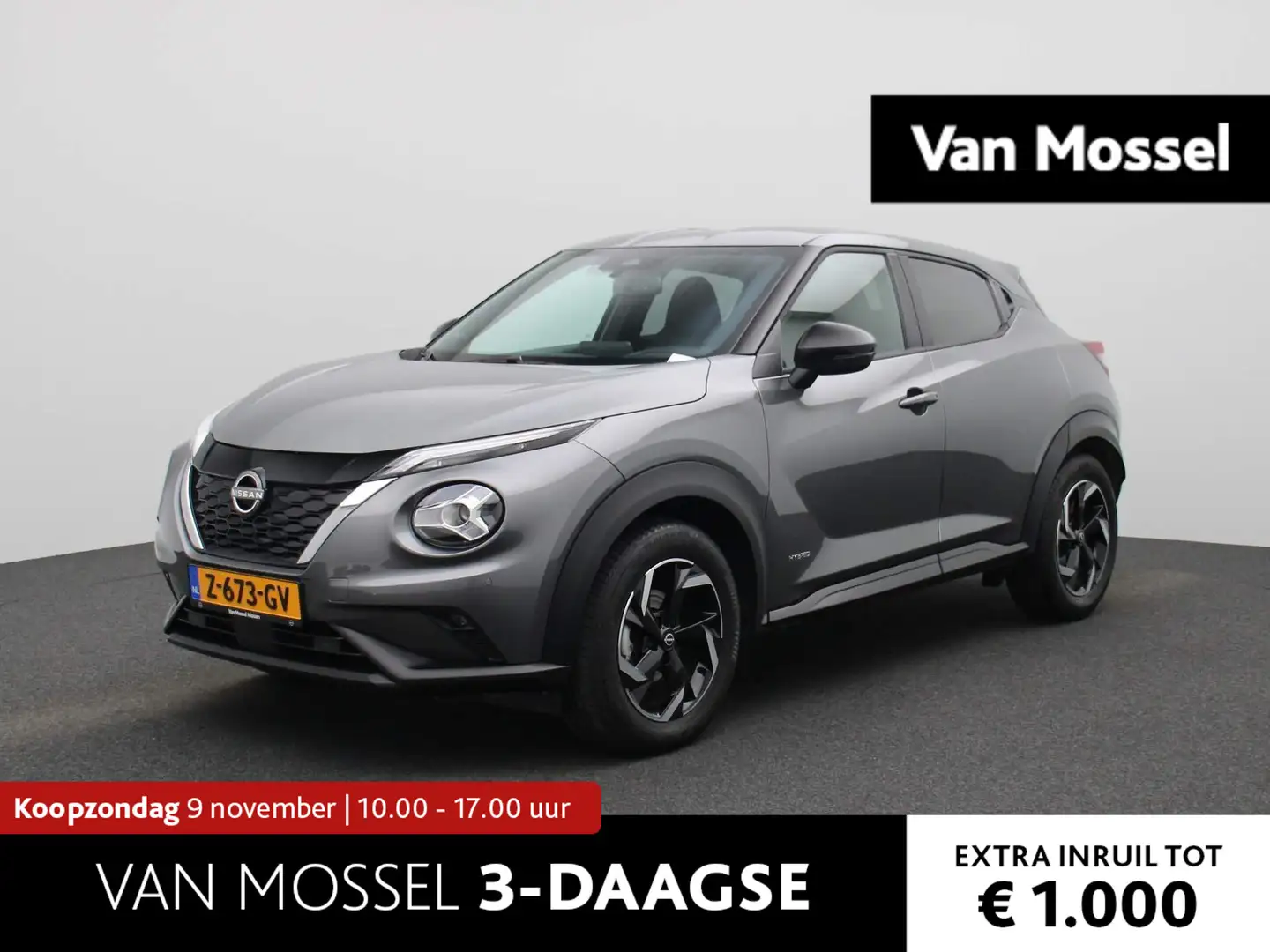 Nissan Juke 1.6 Hybrid N-Connecta 143PK Nissan Juke 1.6 Hybrid Grijs - 1