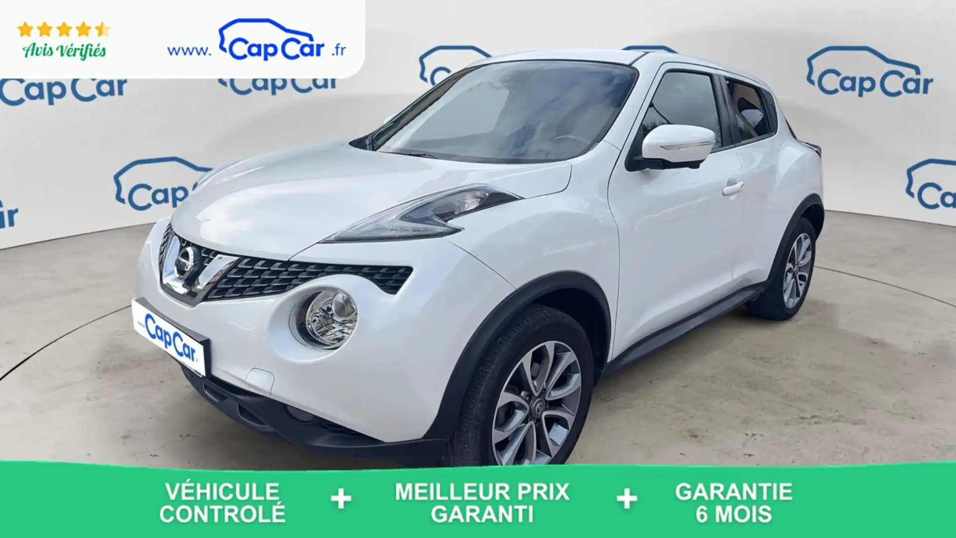 Nissan Juke II 1.6 117 CVT Tekna - Automatique Toit ouvrant Blanc - 1