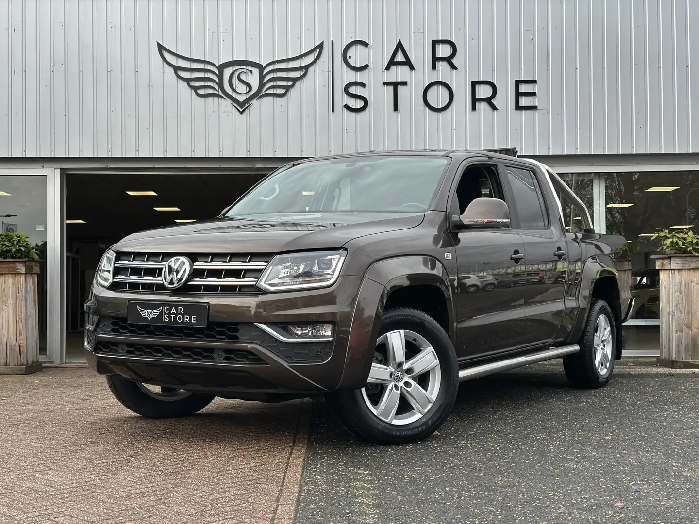 Volkswagen Amarok 3.0 TDI 4Motion DC Highline |LED|LEDER|CARPLAY|ELE Brun - 1