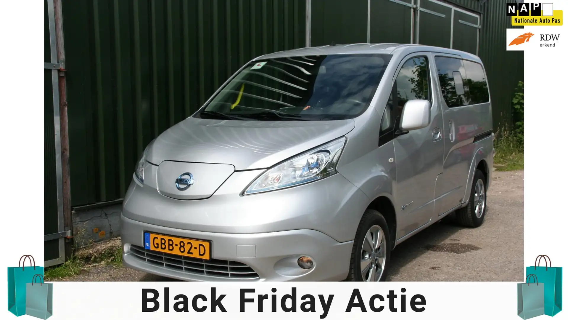 Nissan E-NV200 Evalia Connect Edition 5 PEROONS + ROLSTOEL / INVA Grau - 1