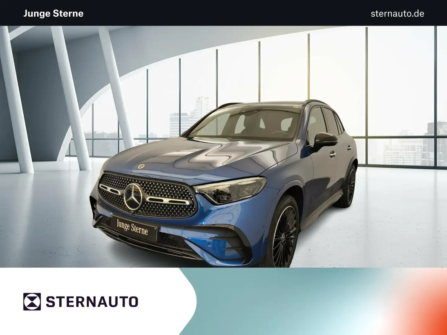 Mercedes-Benz GLC 300 GLC 300 de 4M AMG Airmatic Burmester AHK Pano Dist Blau - 1