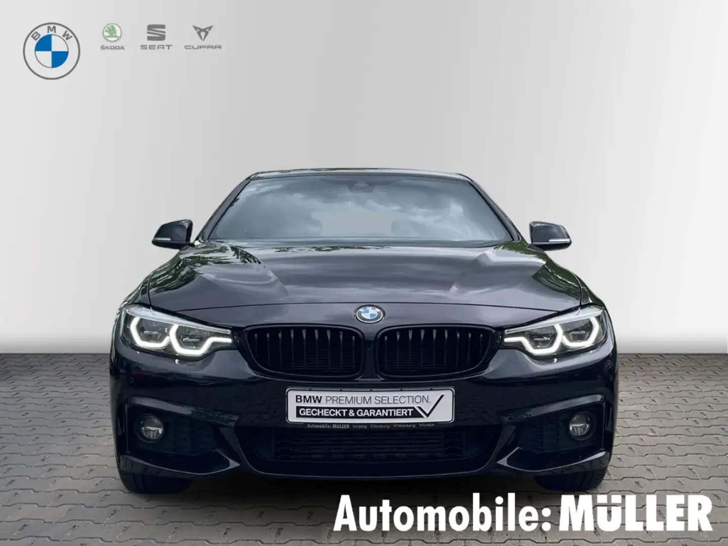 BMW 418 Gran Coupe d M-Sport*HiFi*HeadUpDisplay*Komfortzug Чорний - 2