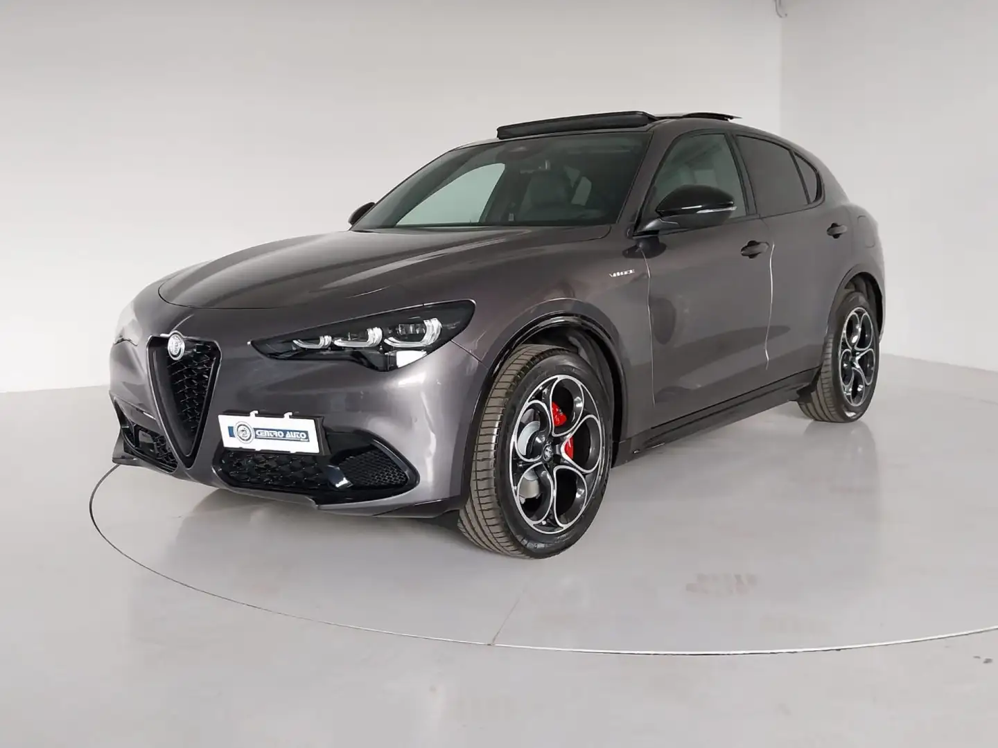 Alfa Romeo Stelvio 2.2 Td 210 CV AT8 Q4 Veloce TETTO APRIBILE Gris - 1