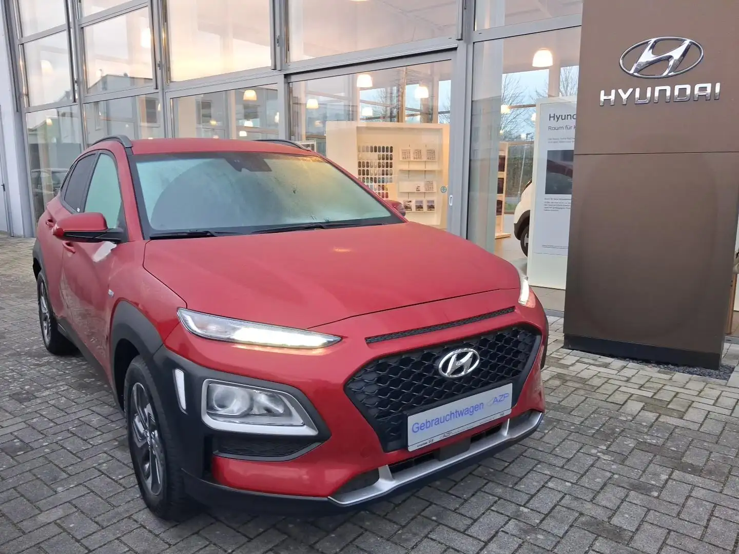 Hyundai KONA 1.6 Hyb. ADVANTAGE.Navi.Klimaaut.LM-Allw. Rot - 1