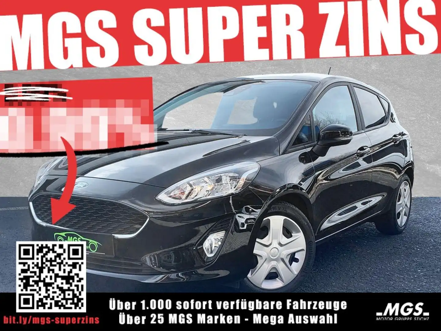 Ford Fiesta Cool & Connect 1.0 EcoBoost KAT DAB Schwarz - 1