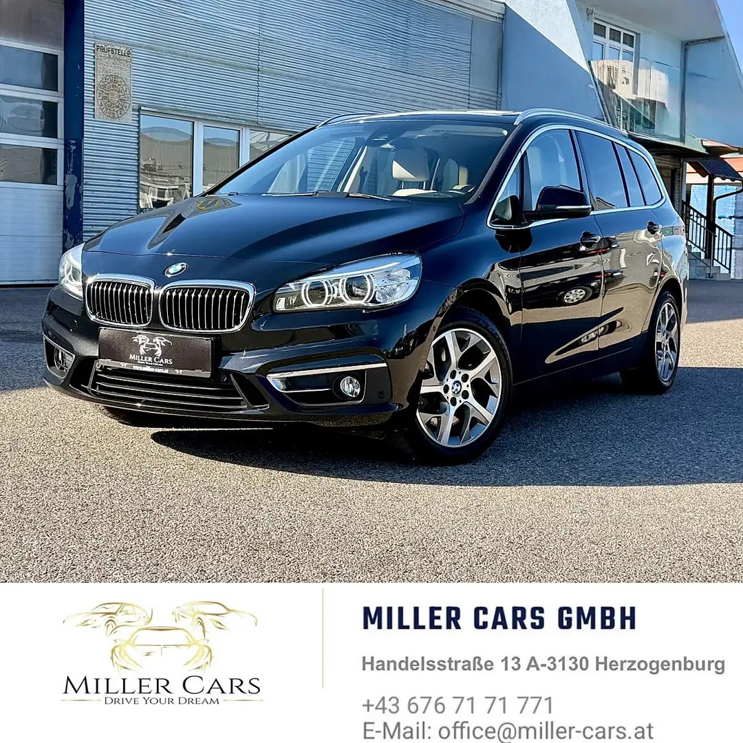 BMW 220 d xDrive Gran Tourer Aut. Luxuri Line*Servicege... Schwarz - 1