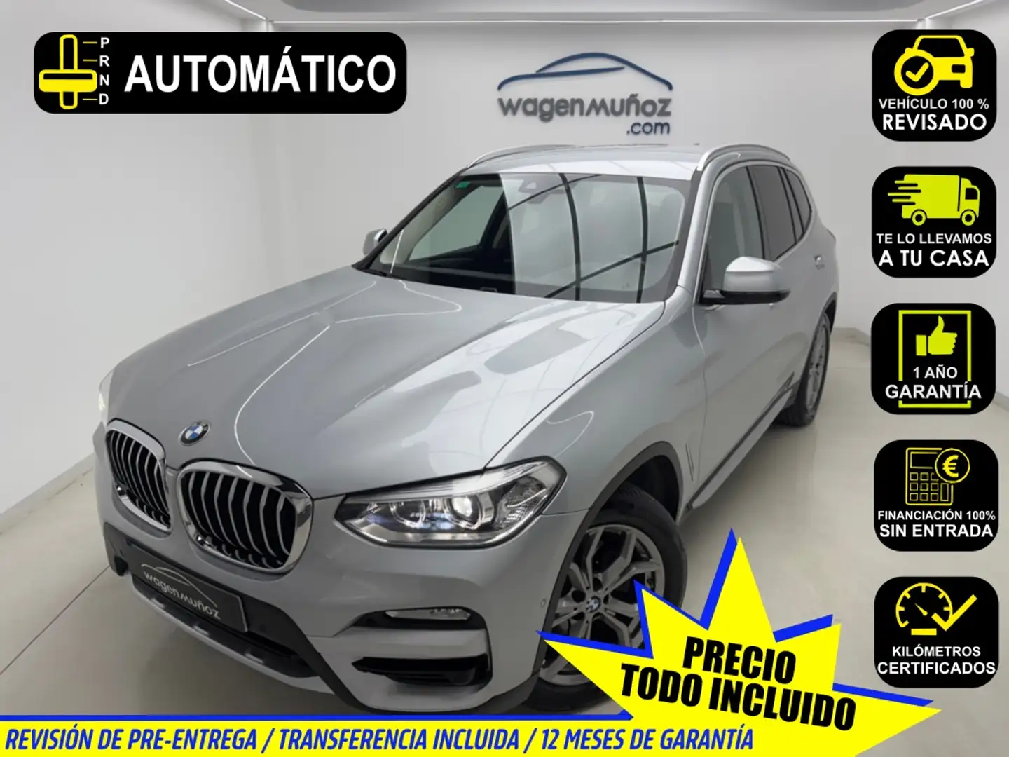 BMW X3 xDrive 20dA Gris - 1