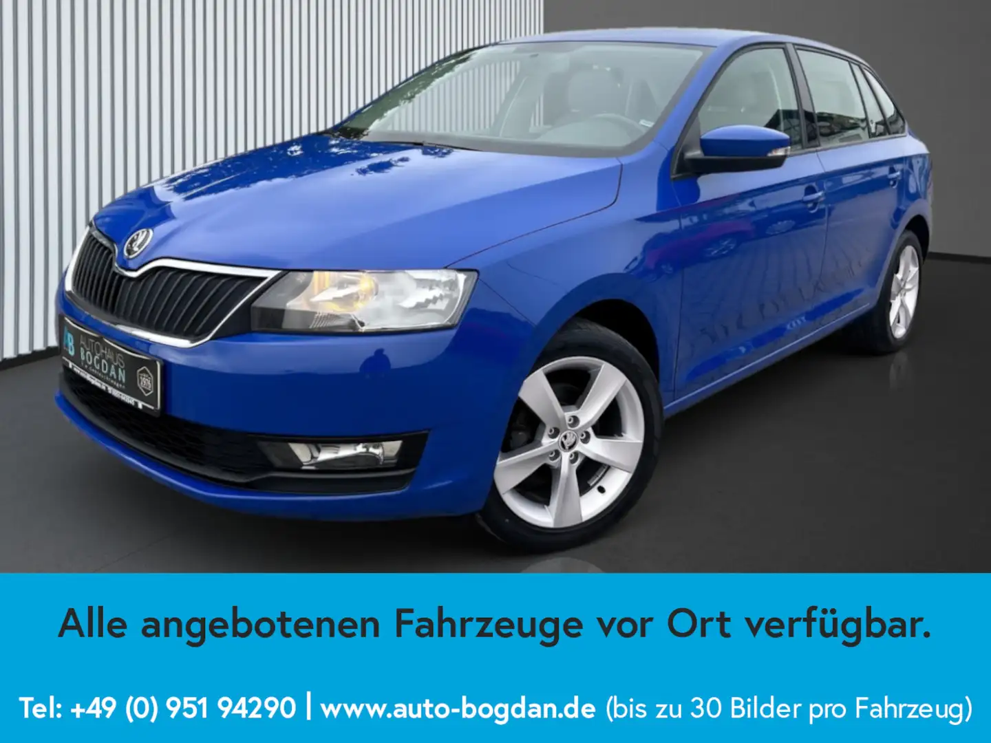 Skoda Rapid/Spaceback Cool Edition PDC*DAB*TÜV+Service neu*scheckheftgep Blau - 2