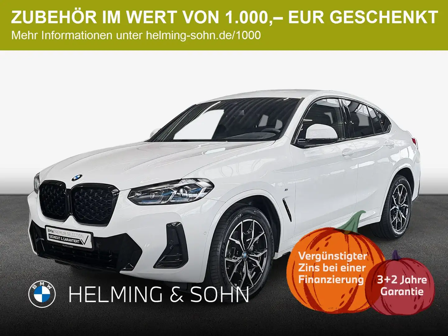 BMW X4 xDrive20d M-Sport Head-Up HiFi DAB AHK Memory Lase Weiß - 1