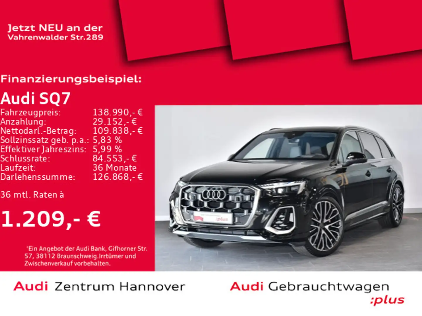 Audi SQ7 SUV TFSI 373(507) kW(PS) tiptronic Schwarz - 1