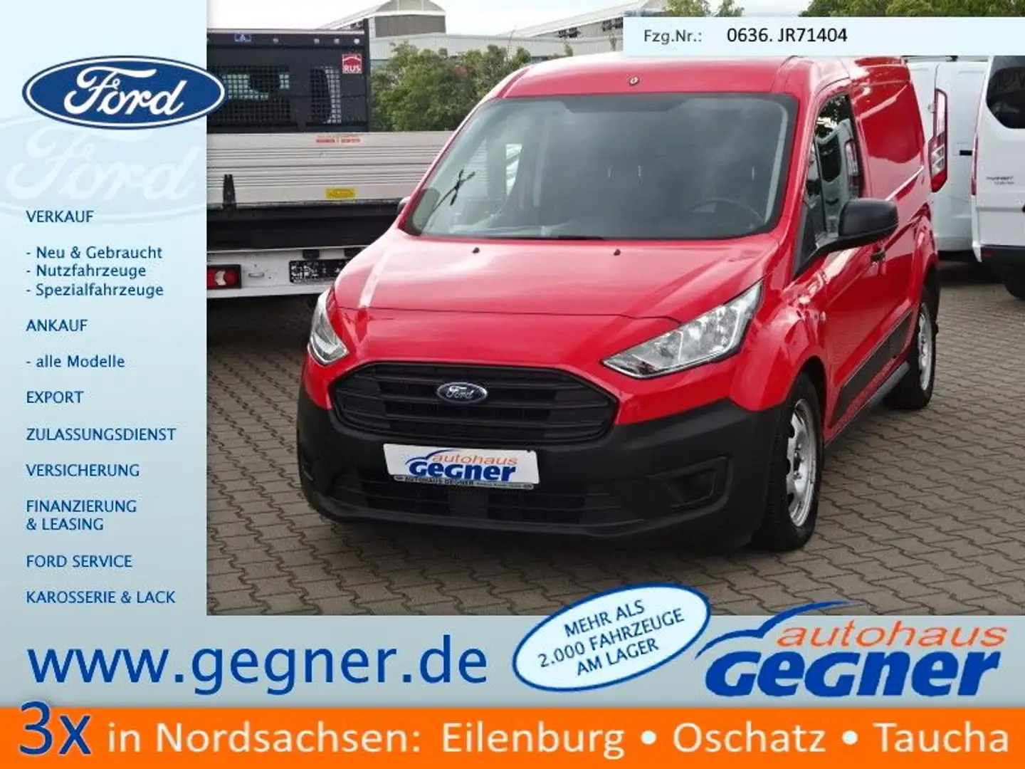 Ford Transit Connect Kasten 100PS Autm. Einzelsitze Rot - 1