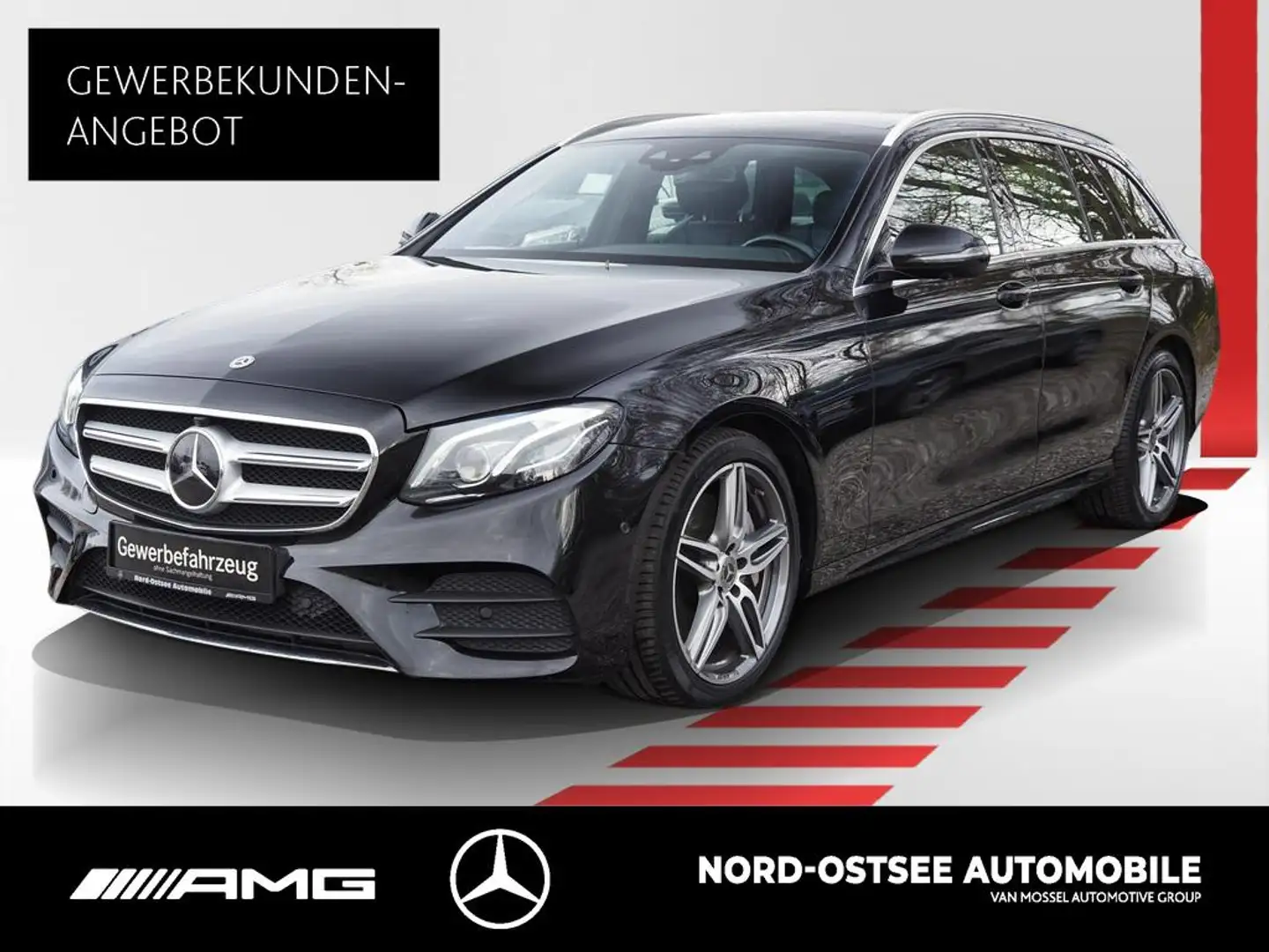 Mercedes-Benz E 450 4M T AMG PANO COMAND SHZ 360° MULTIBEAM Schwarz - 1