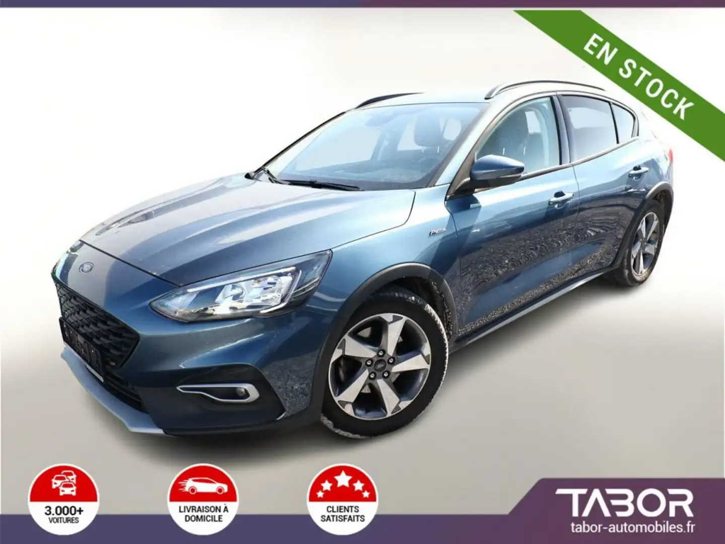Ford Focus 1.0 EcoBoost 125 Aut. Active LED GPS Bleu - 1