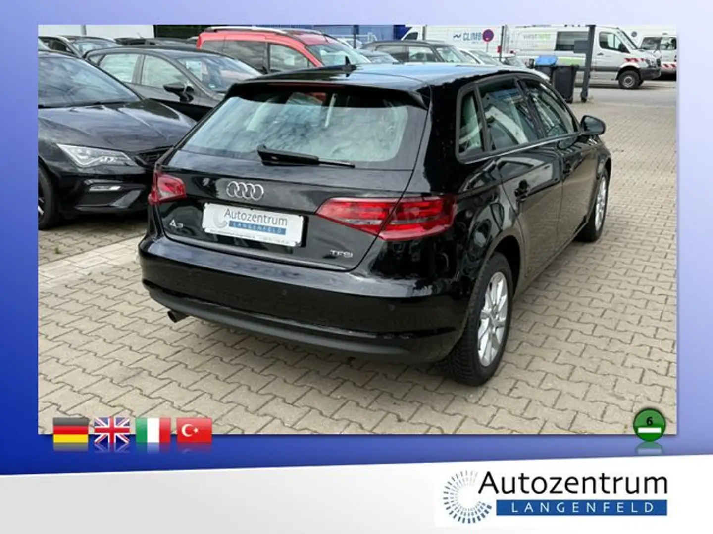 Audi A3 Sportback 1.2 TFSI Attraction*1HAND*NAVI*ALU* Nero - 2