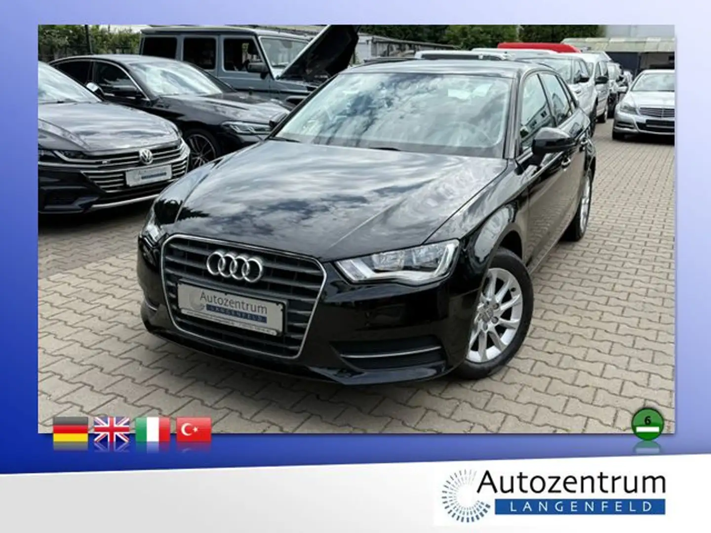 Audi A3 Sportback 1.2 TFSI Attraction*1HAND*NAVI*ALU* Nero - 1