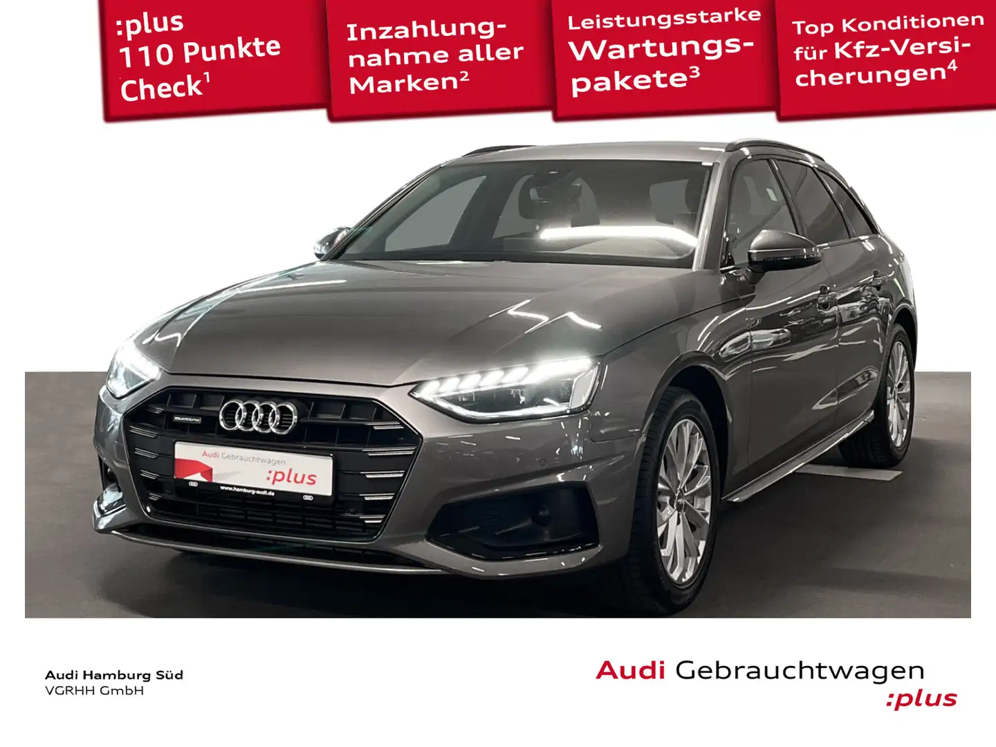 Audi A4 45 TFSI adv qu.S tronic NAV/ACC/KAMERA Gris - 1