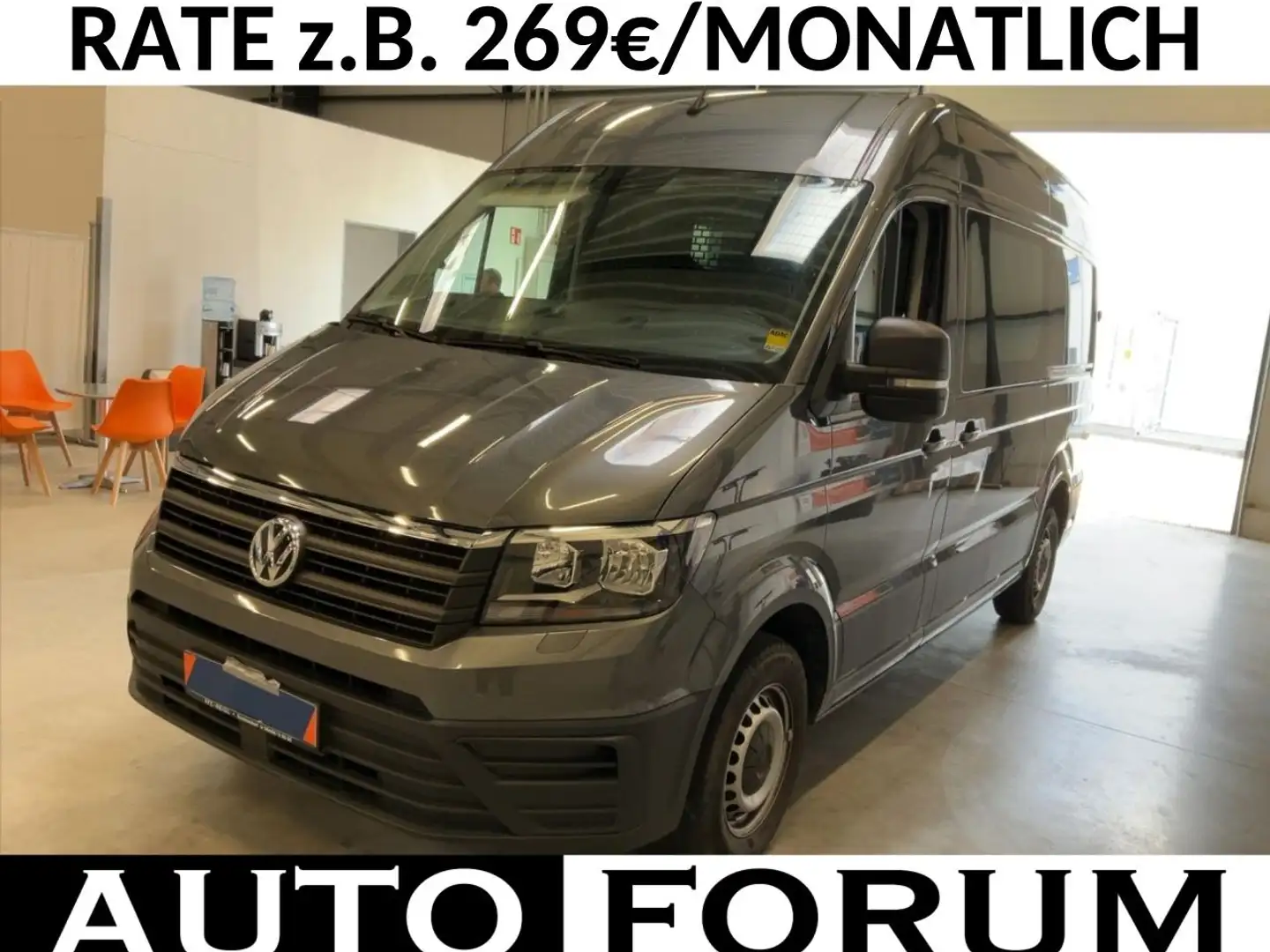 Volkswagen Crafter 2.0 TDI L3H3 NAVI AHK KLIMA SHZ CAM 3,5t Grau - 1