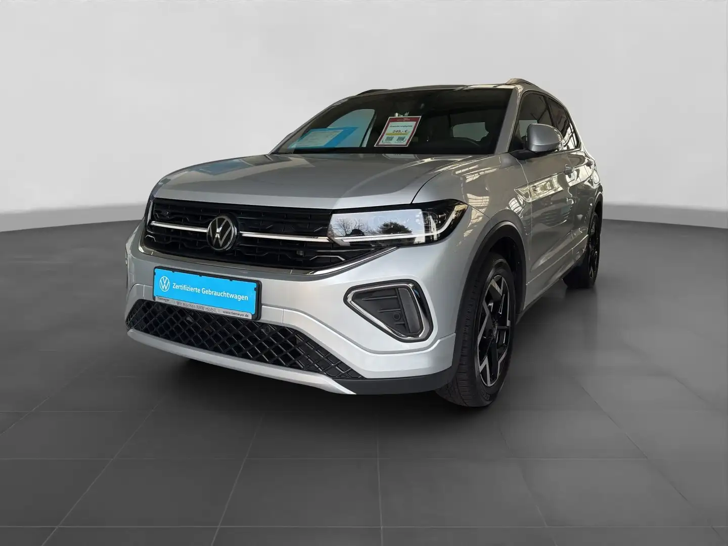 Volkswagen T-Cross 1.5 TSI DSG R-LINE LM17 NAVI AHK KAMERA Silber - 2