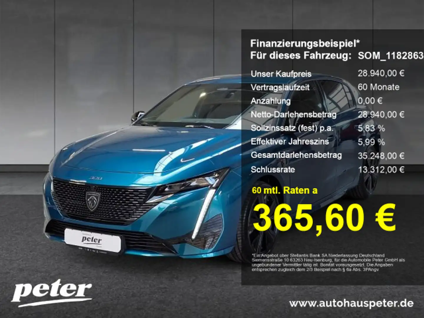 Peugeot 308 308 GT HDi 130 +Alcantara+Kamera+LED+SHZ+ Blau - 1