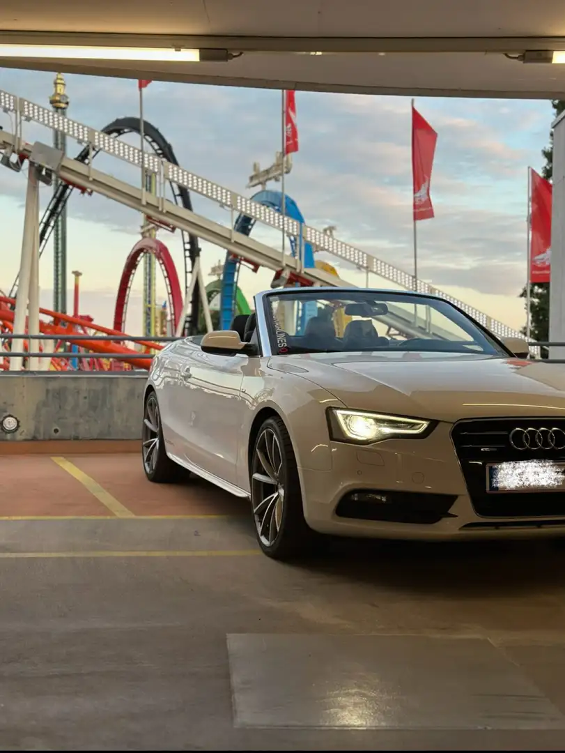 Audi A5 Cabrio 3,0 TDI quattro Sport S-tronic Weiß - 1