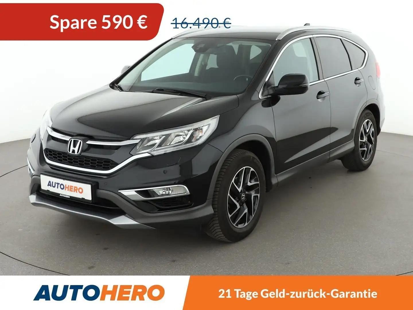 Honda CR-V 1.6 DTEC Elegance 2WD*NAVI*TEMPO*CAM*PDC*SHZ*AHK* Schwarz - 1
