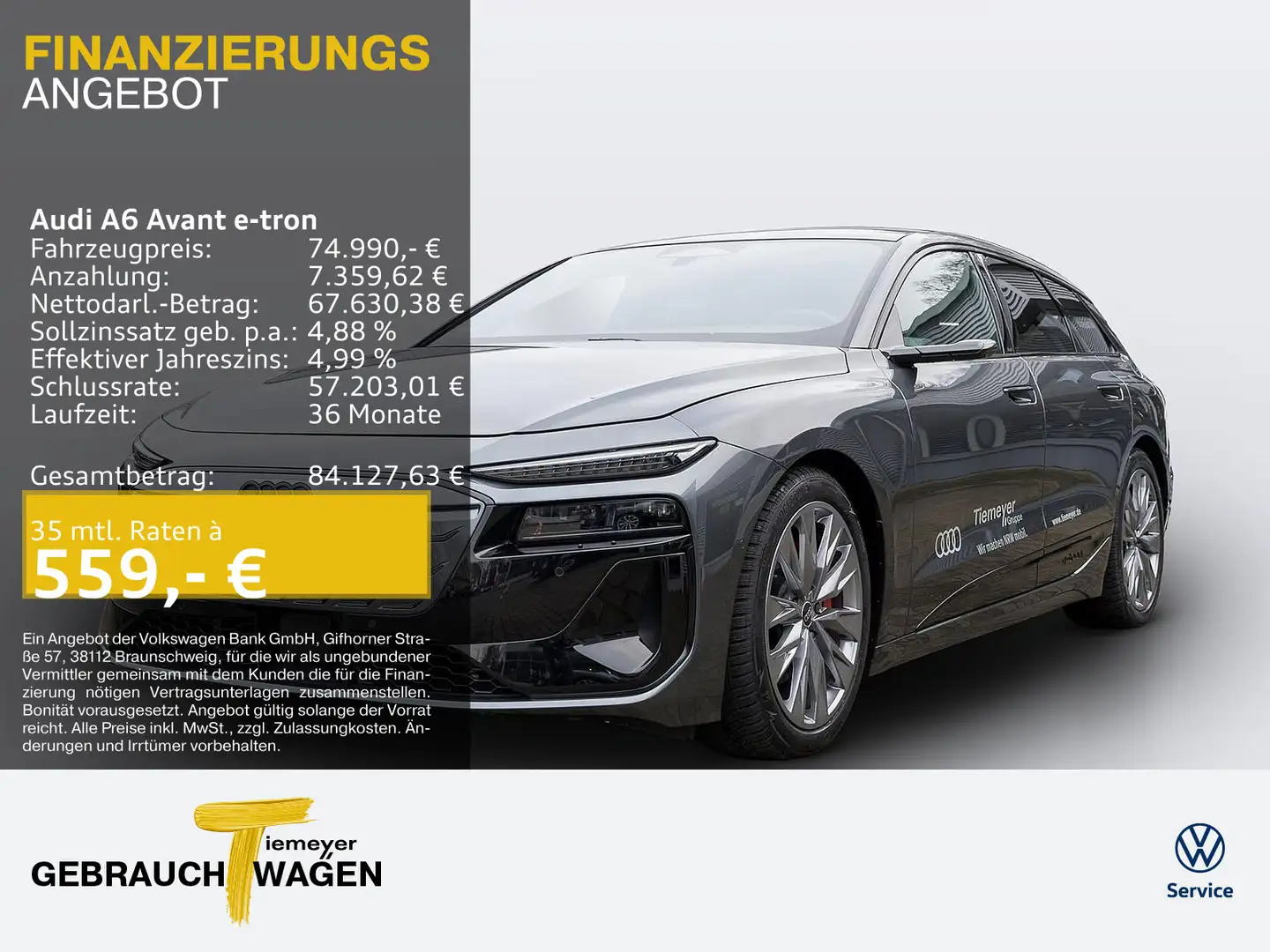 Audi A6 e-tron Avant PERFORMANCE Tech pro KAMERA NAVI Gris - 1