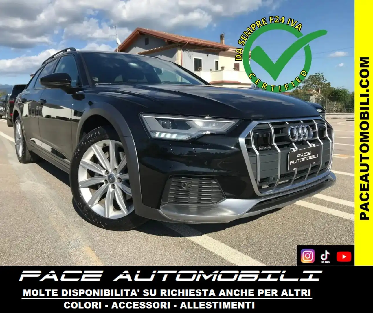 Audi A6 allroad 45 TDI TETTO MATRIX LED PDC QUATTRO PELLE KAMERA Nero - 1