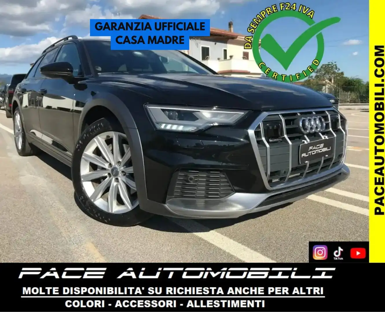 Audi A6 allroad 45 TDI TETTO MATRIX LED PDC QUATTRO PELLE KAMERA Nero - 1