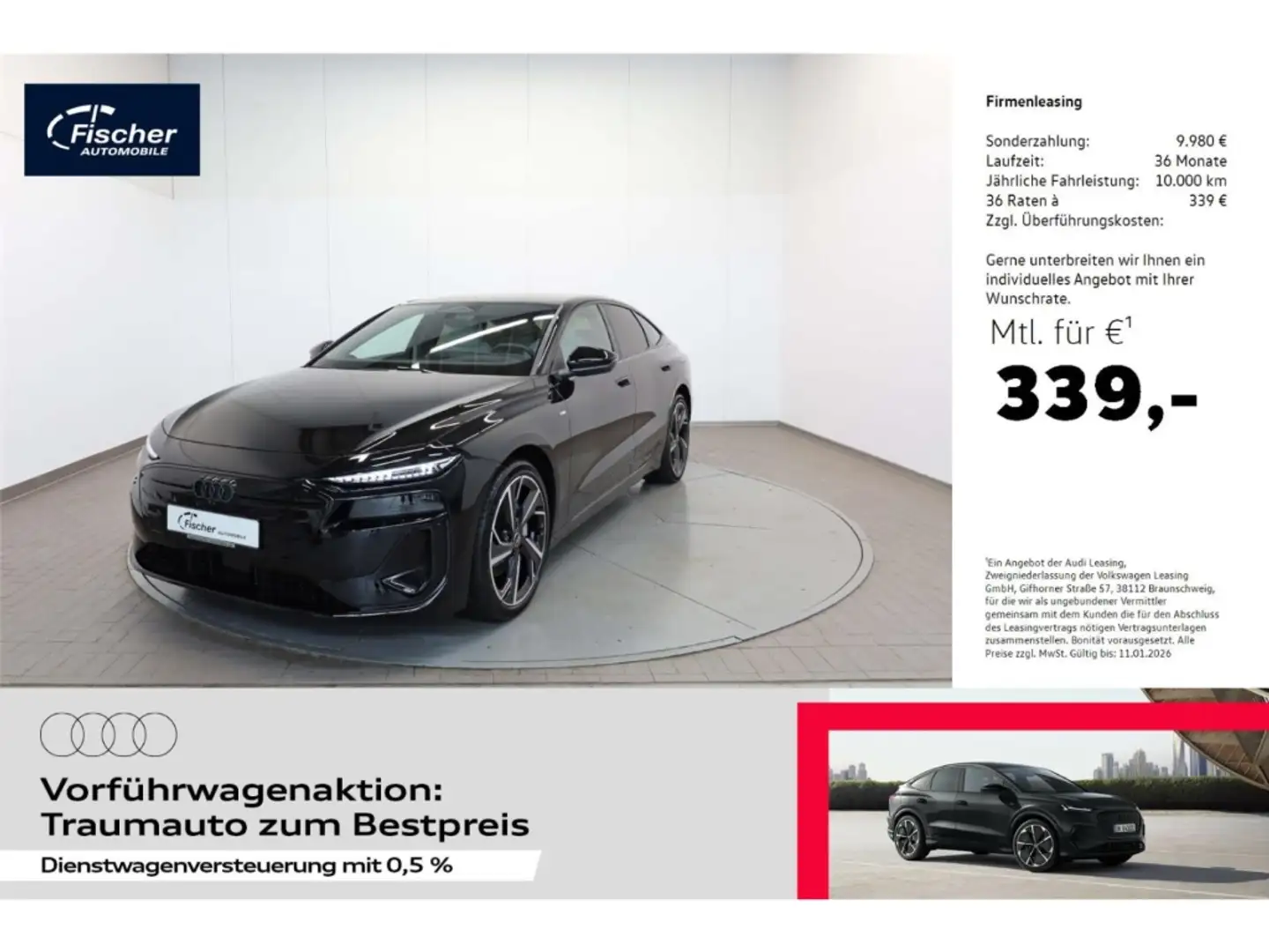 Audi A6 Sportback quattro S line Schwarz - 1
