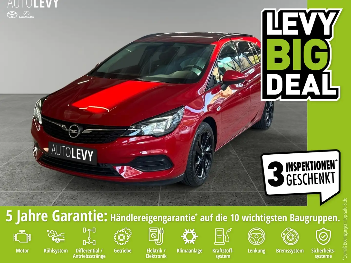 Opel Astra K Sports Tourer 1.2 Elegance 8Fach+Navi+SHZ Rouge - 1