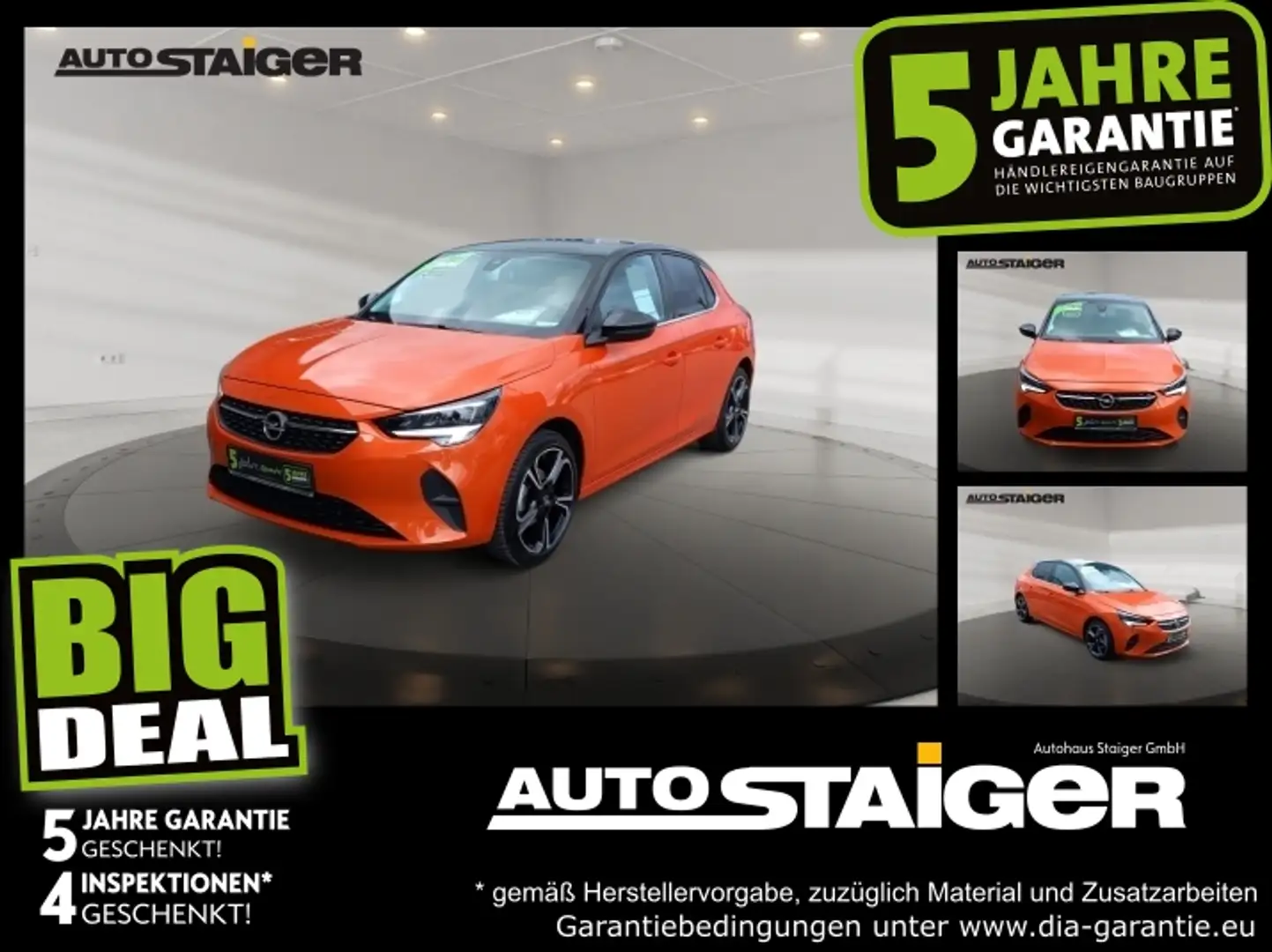 Opel Corsa F 1.2 Elegance Klimaautomatik, LED, SHZ, Orange - 1