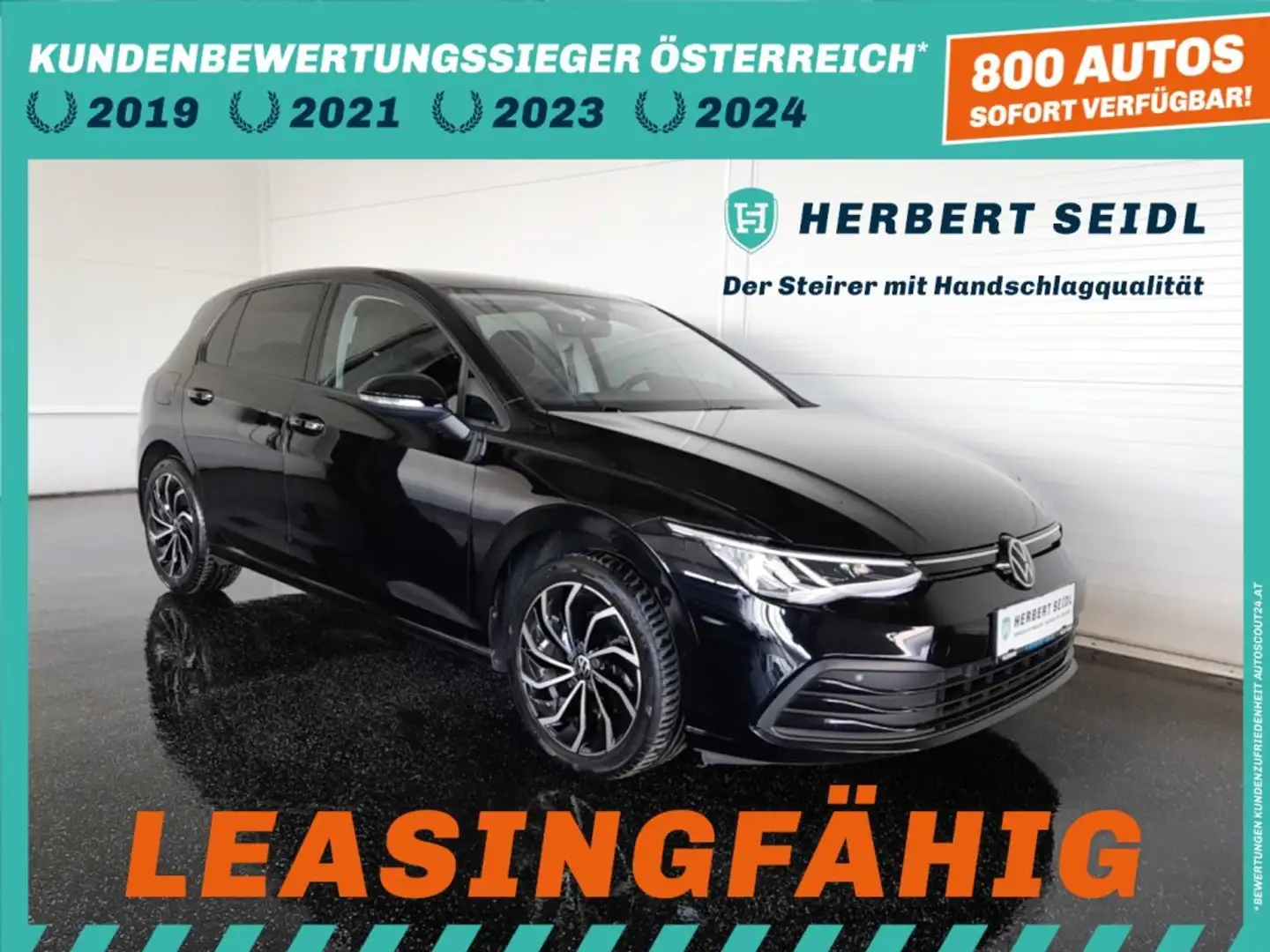 Volkswagen Golf VIII LIFE 2,0 TDI DSG *17 ZOLL / SPORT MASSAGESITZ MIT MEMORY / VOLL-LED / VIRTUELL / NAVI / ACC / KAMERA* Schwarz - 1