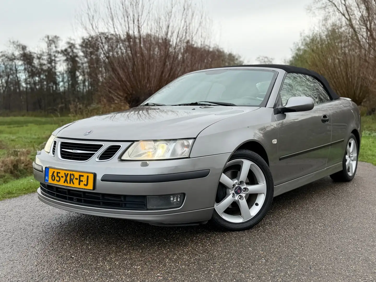 Saab 9-3 Cabrio 1.8t Vector Automaat / Leder / Clima / Stoe Gris - 2