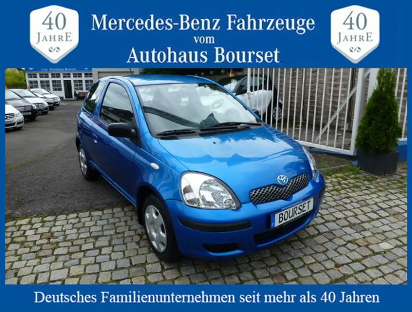 Toyota Yaris 1.0 Autom-Klima-erst 19.000KM-1.Besitz-eFH Bleu - 1