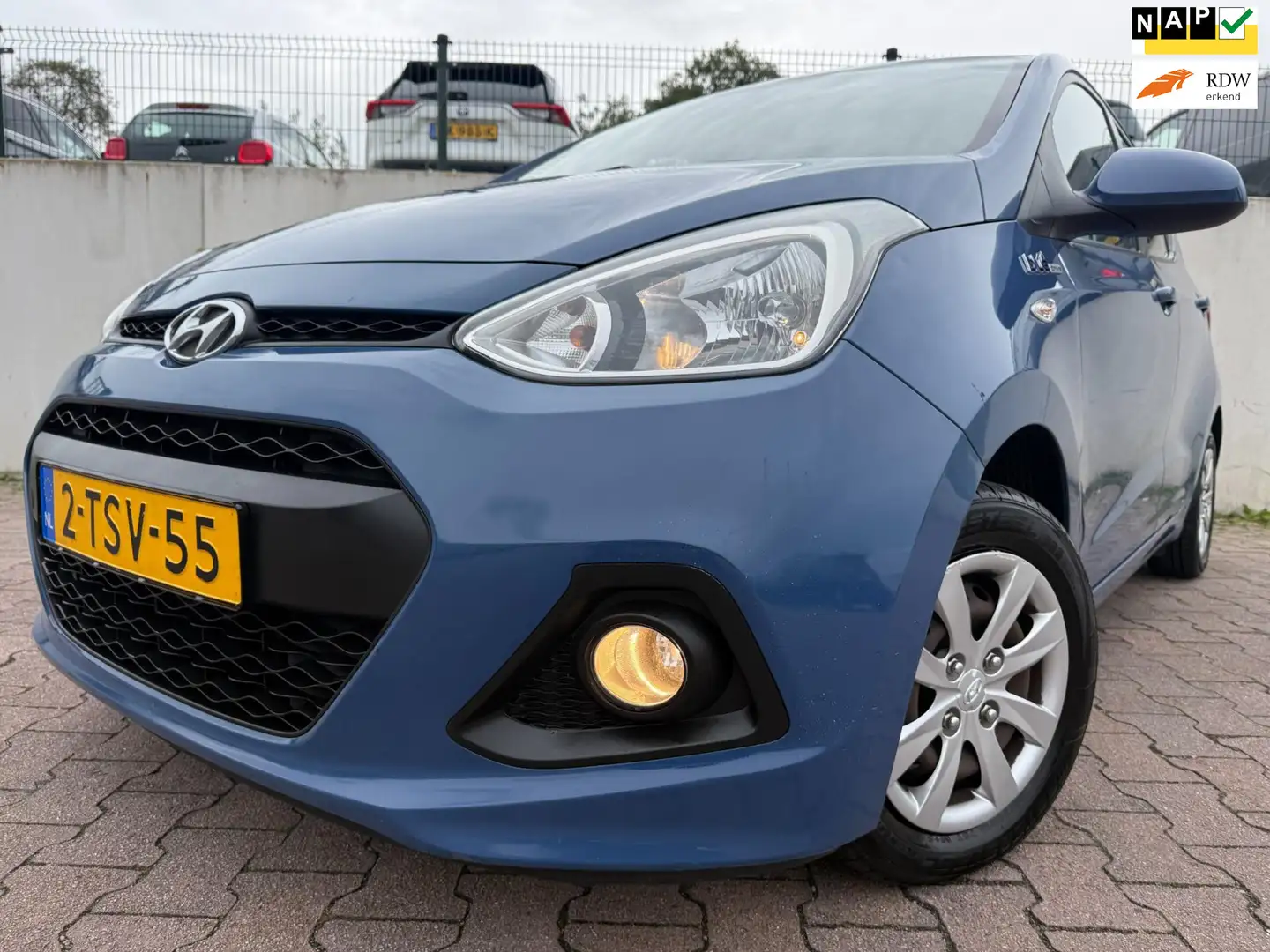 Hyundai i10 1.0i Go!/NAVI/CLIMA/APK 08-2026/NAP/NL AUTO/ Bleu - 1