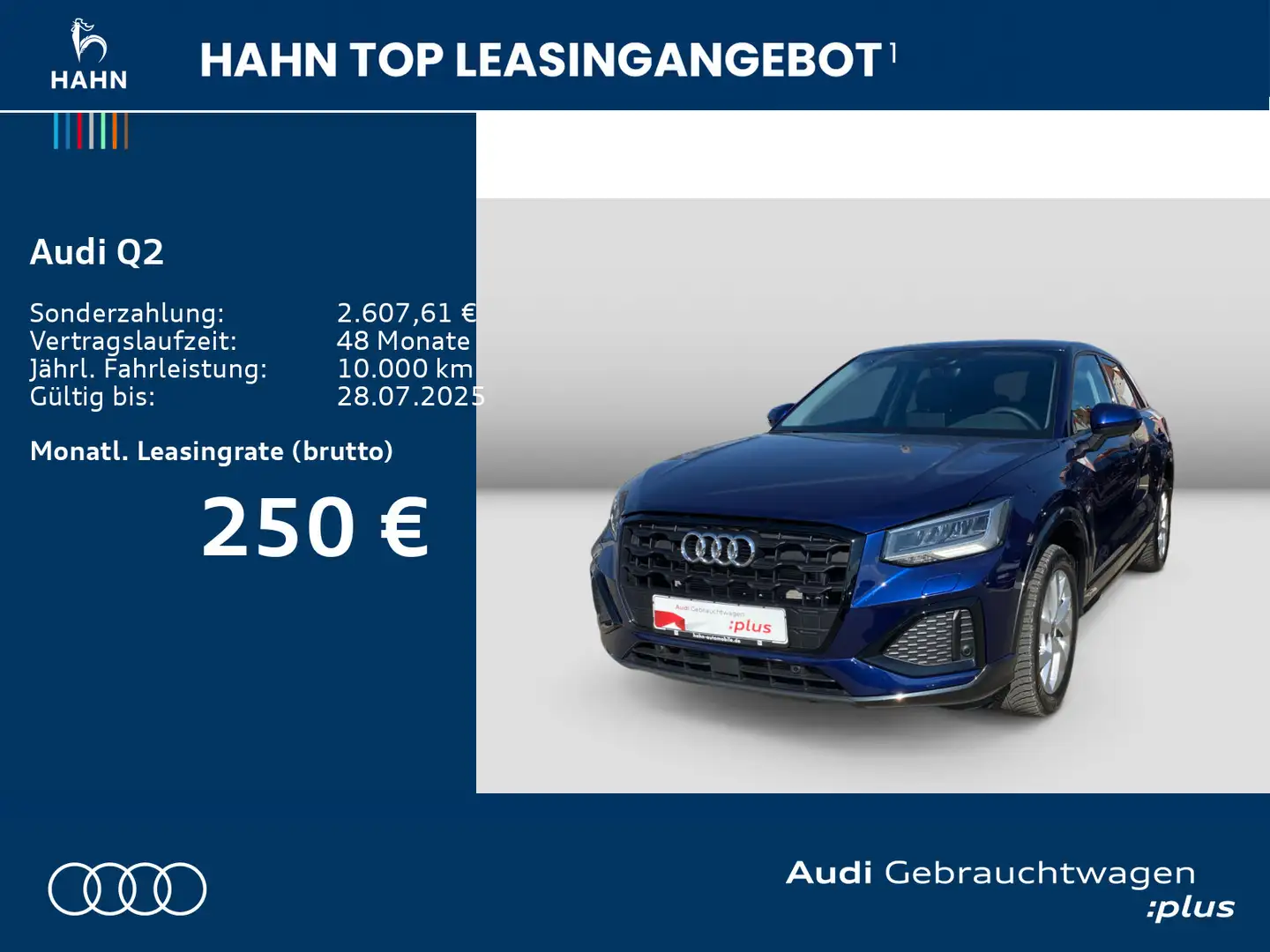 Audi Q2 Advanced 35TFSI S-Trc Virtual AHK CAM Blau - 2