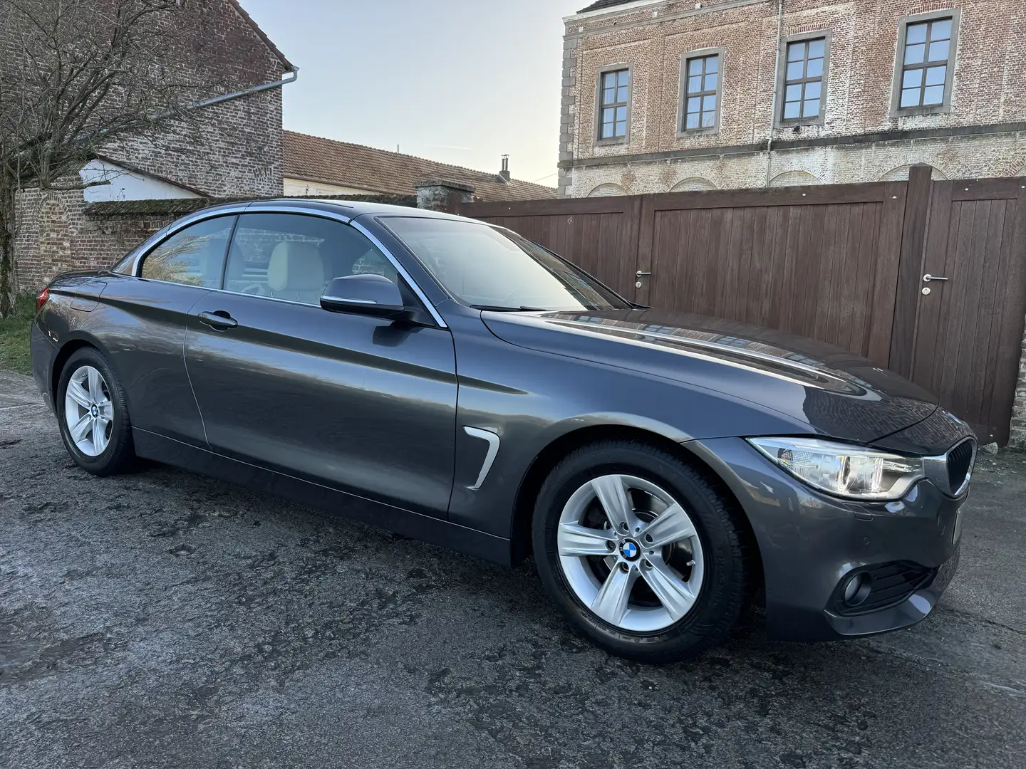 BMW 420 Cabrio 420iAS *GPS*CUIR*GARANTIE* Gris - 2