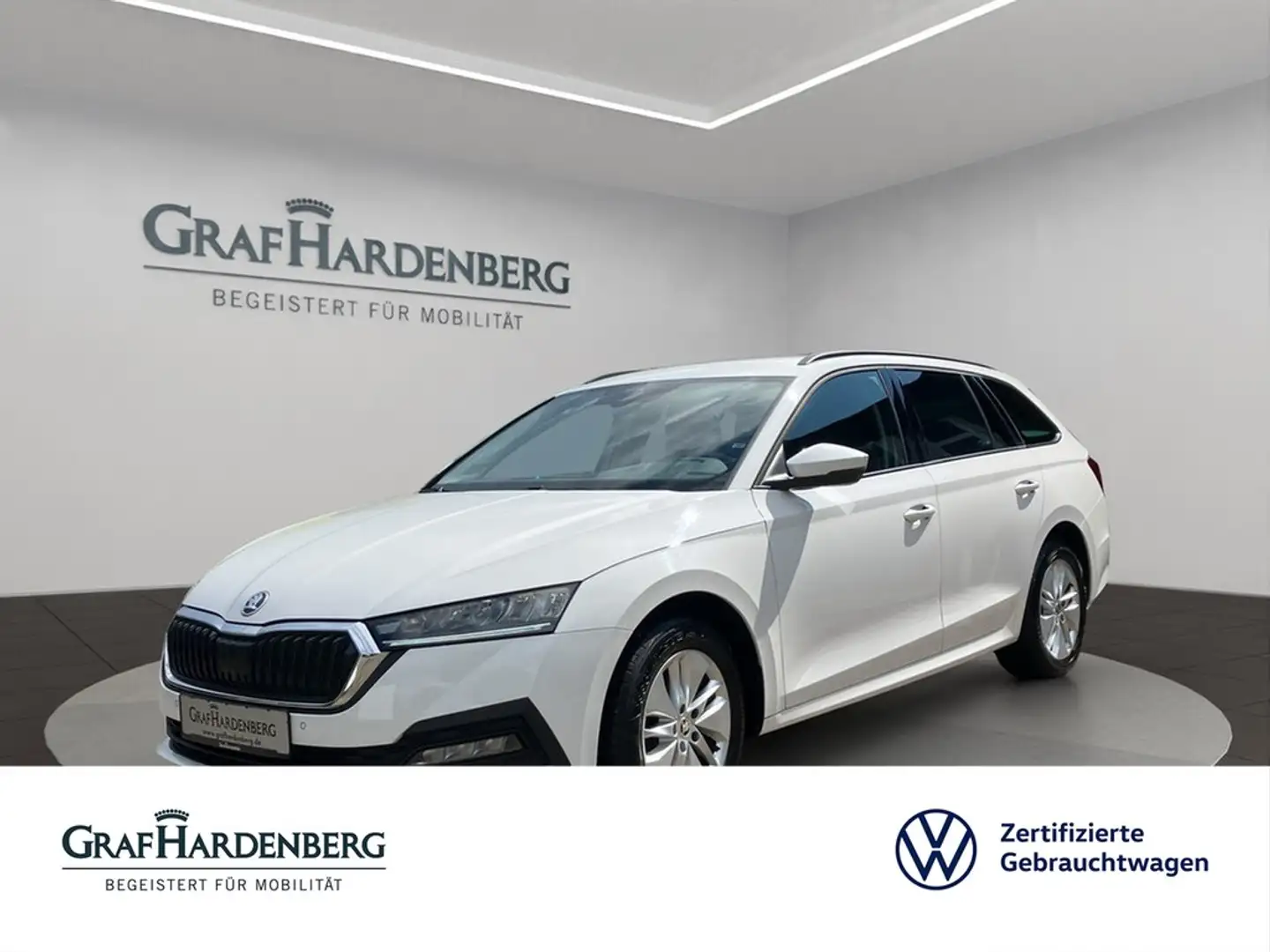 Skoda Octavia Combi Ambition 2.0 TDI LED Climatronic Blanc - 1