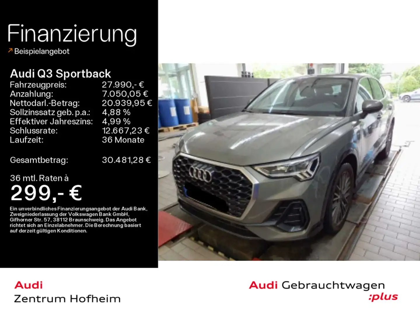 Audi Q3 45 TFSIe S tro*LED*Virtual*Navi+*AP Grau - 1