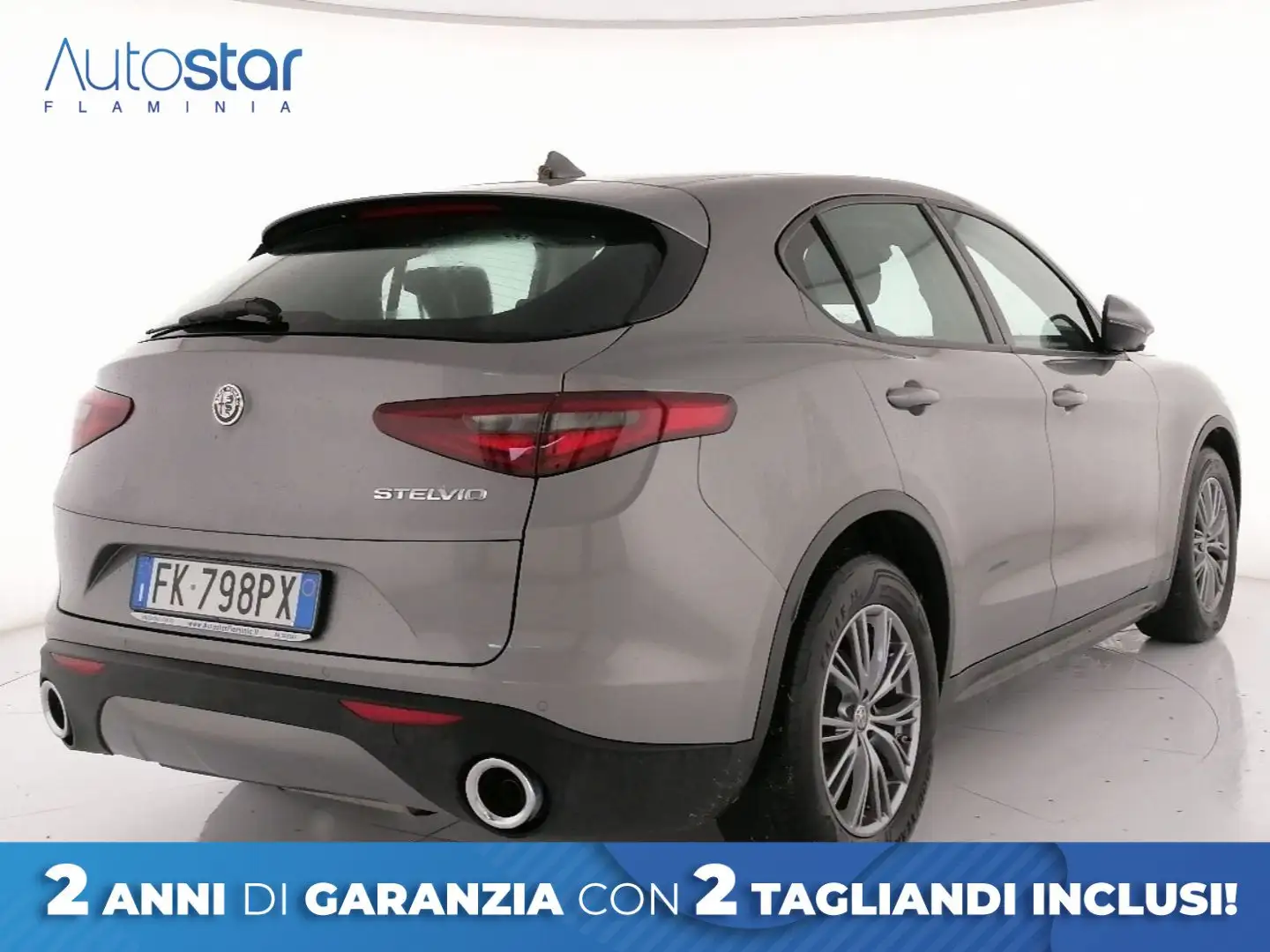 Alfa Romeo Stelvio 2.2 t Super rwd 180cv auto Grigio - 2