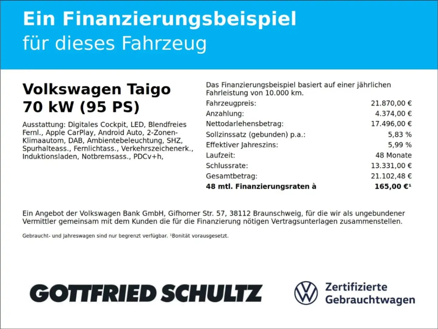 Volkswagen Taigo MOVE TSI LED SITZHZG EPH APP USB ZV Schwarz - 2