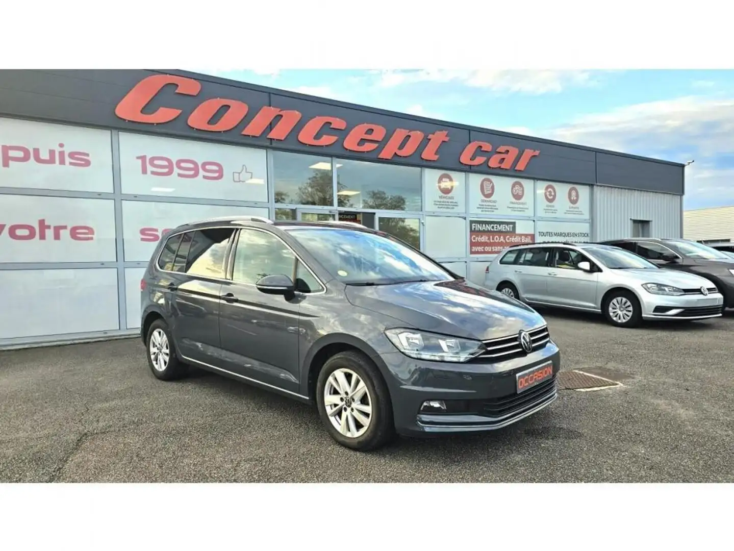 Volkswagen Touran Highline 2.0 TDI 150cv 7places + Pack Easy-access  Gris - 1