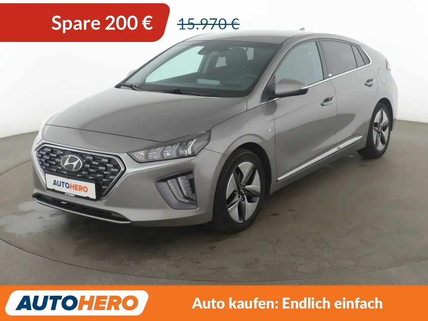 Hyundai IONIQ 1.6 Style Hybrid Aut.*NAVI*LED*PDC*SHZ*LHZ*ACC* Grau - 1