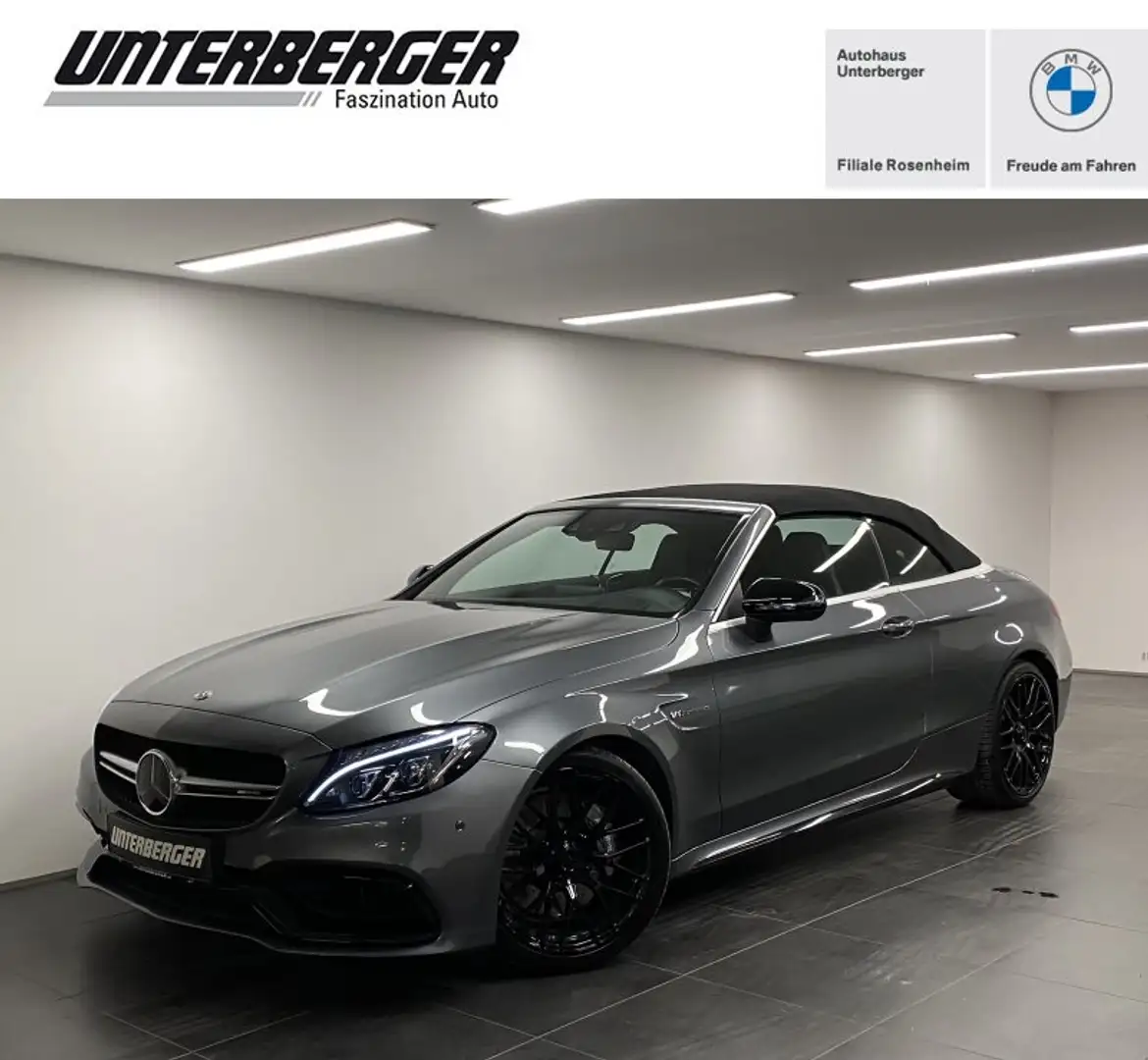 Mercedes-Benz C 63 AMG Cabrio Head-Up LED RFK el. Sitze Grau - 1