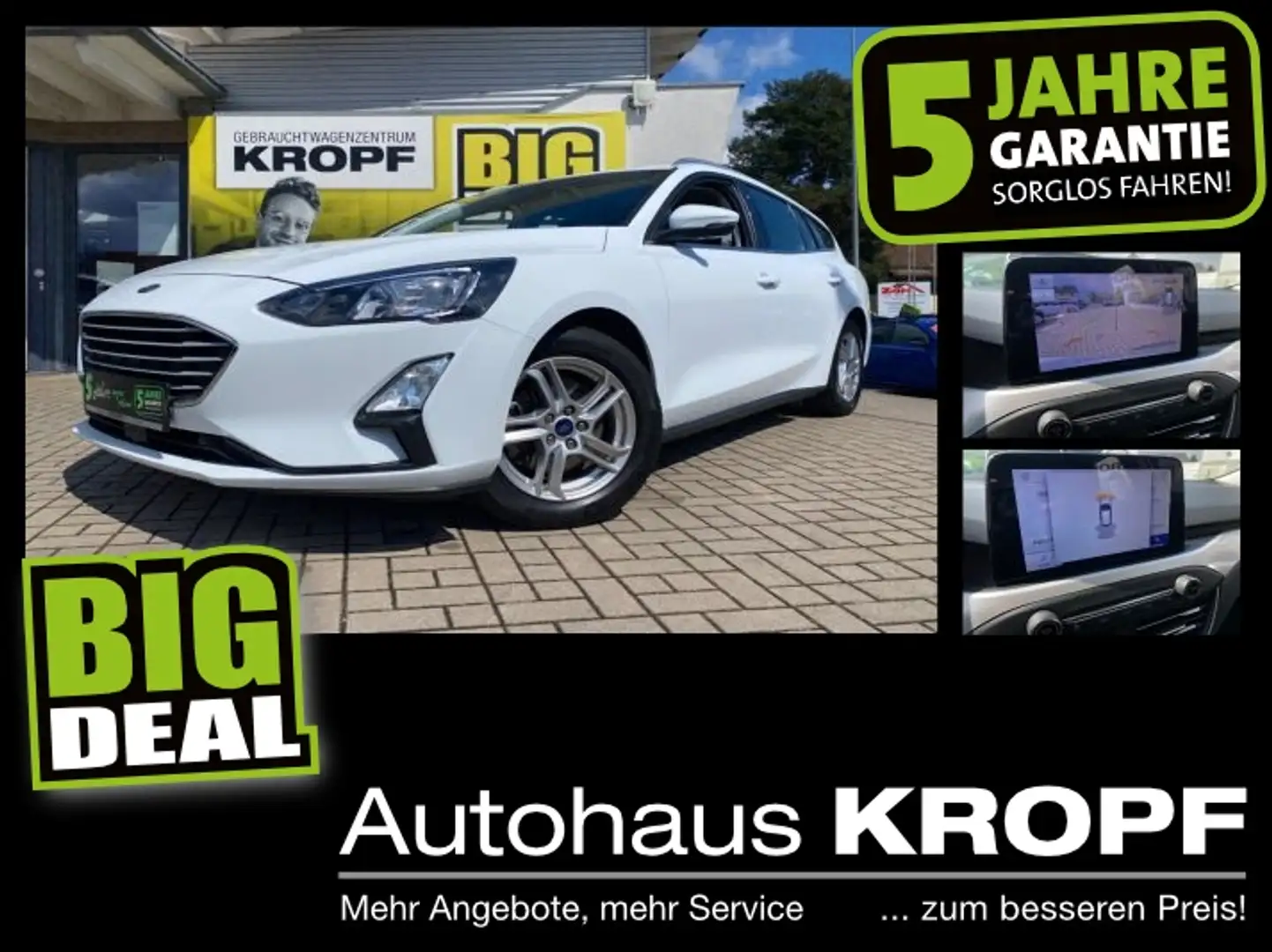Ford Focus Turnier 1.0 EcoBoost Cool & Connect Navi Blanc - 1