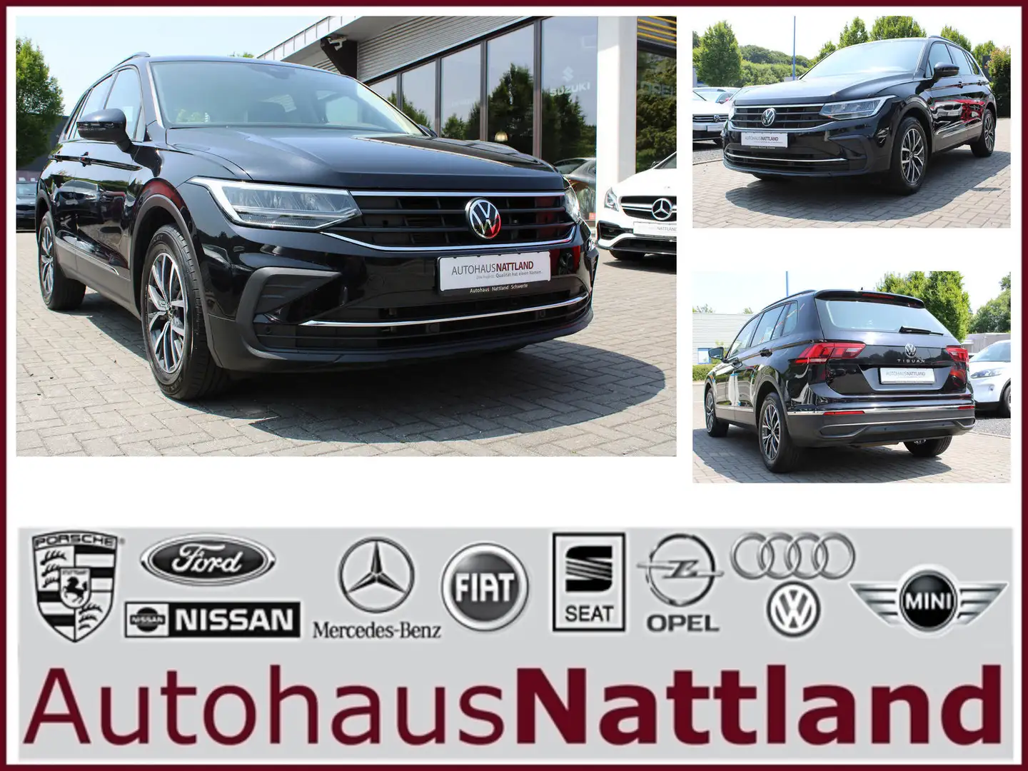 Volkswagen Tiguan 2.0 TDI BMT Life Navi LED ACC AHK 1.Hd. Zwart - 1